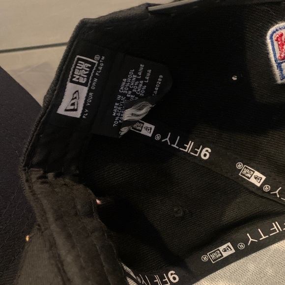 New Era Black Cap with Red and White Texans - Picture 7 of 7